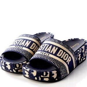 Christian Dior Oblique Platform Sandals (EU 38)